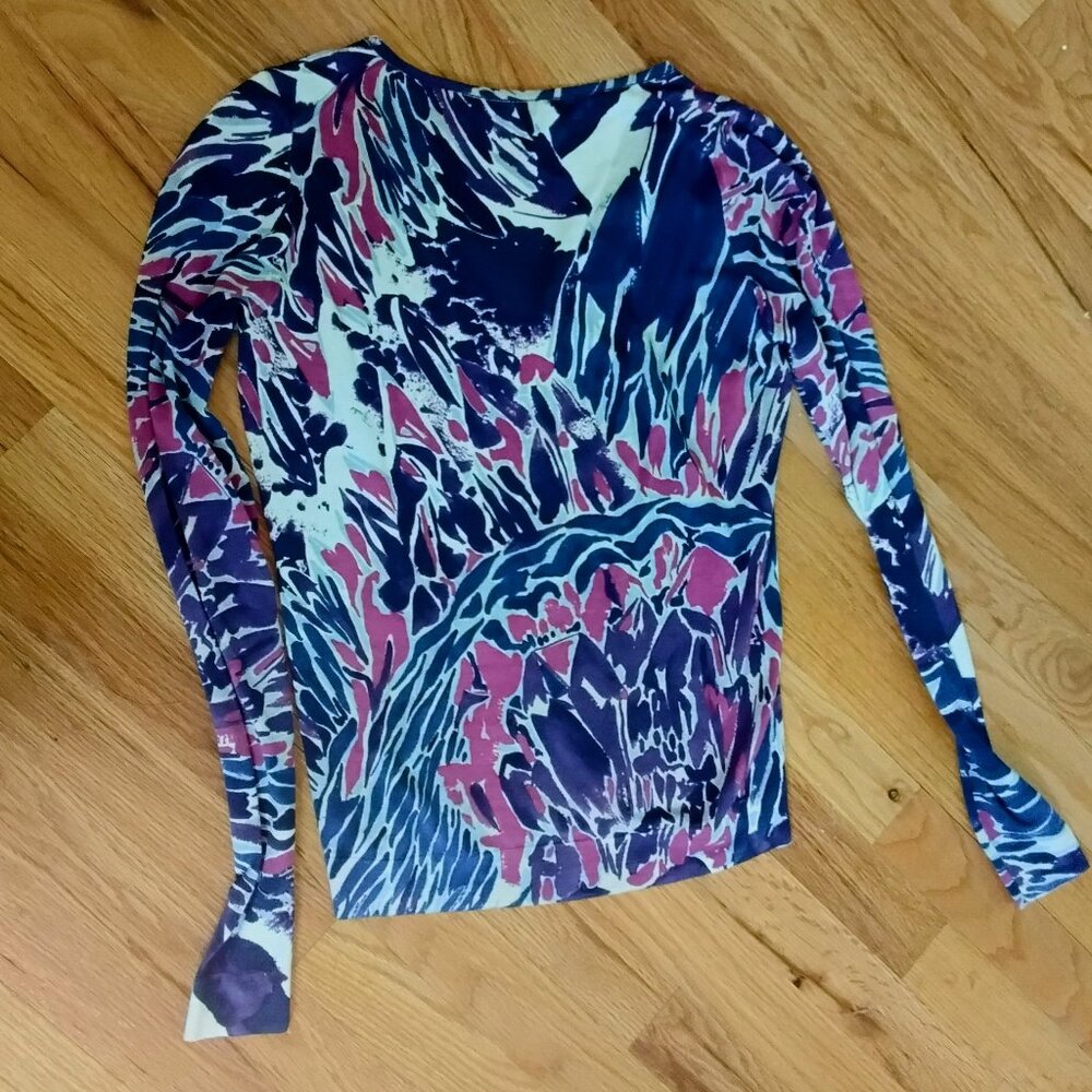 Emilio Pucci Abstract Print Multicoloured V Neck … - image 7